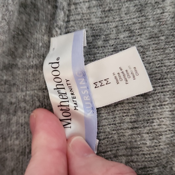Nursing gray wrap sweater, size medium - Picture 2 of 5